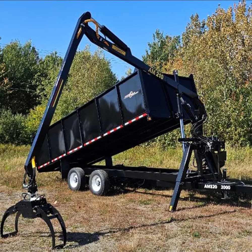 AM Machinery AM 820 2000 grapple dump trailer