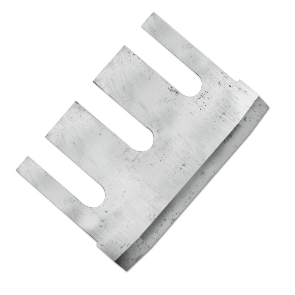 Knife Source 6" x 4-1/4" x 7/16" Pole Peeler Knife for Morbark (Replaces 39233-166)