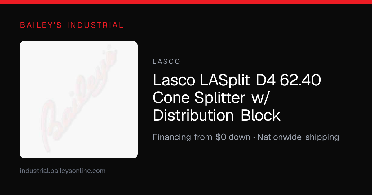 Lasco LASplit D4 62.40 Cone Splitter w/Distribution Block