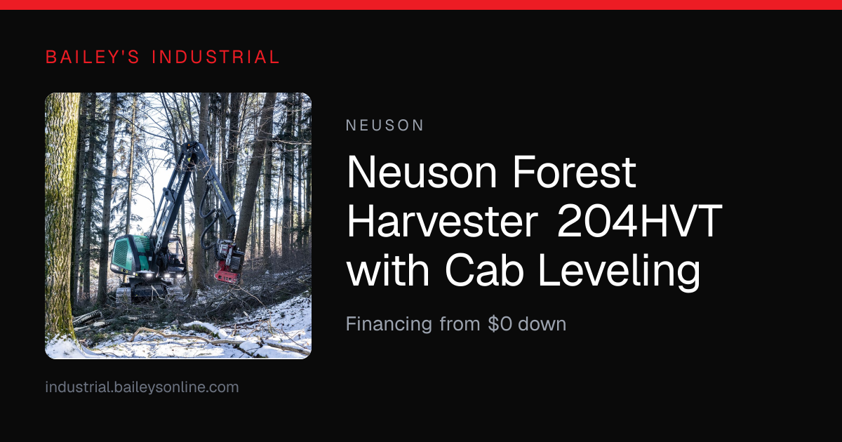 Neuson Forest Harvester 204HVT with Cab Leveling