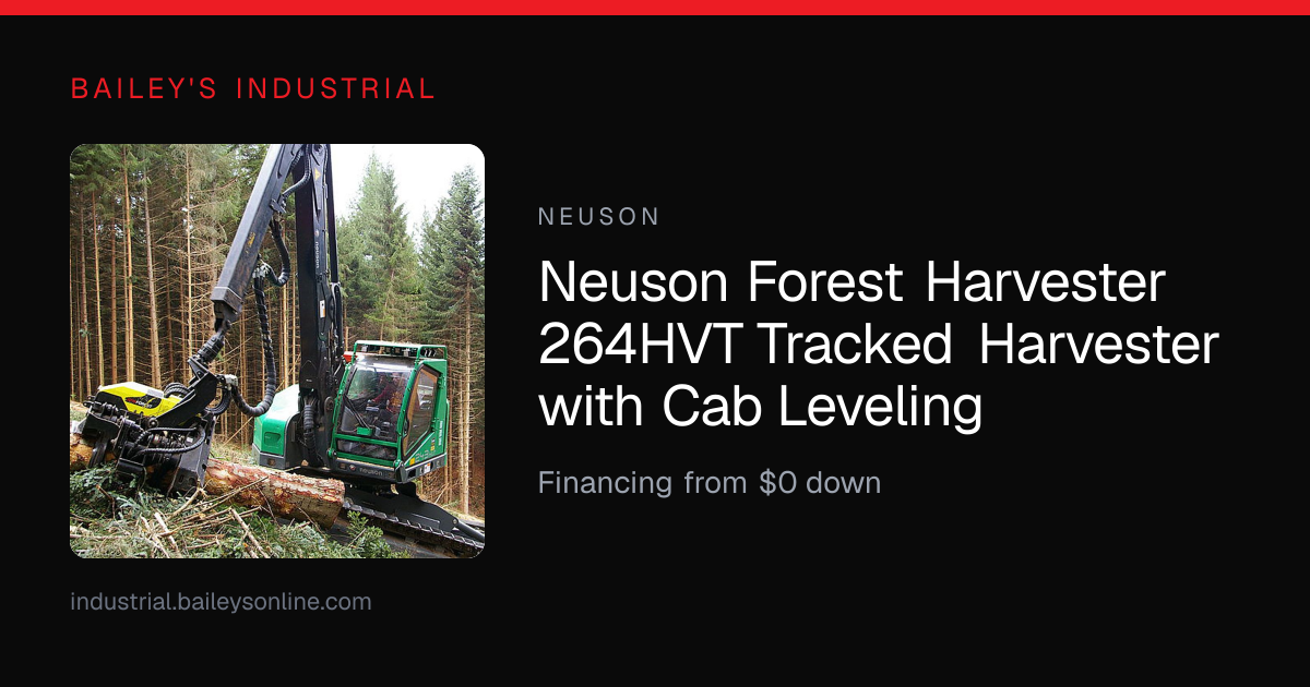 Neuson Forest Harvester 264HVT Tracked Harvester with Cab Leveling